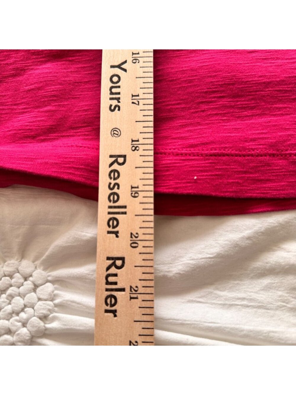 J.Jill Womens Pima Slub Knit V Neck Tee 2X 100% Pima Cotton Pink Beachy Vacation - Picture 11 of 12